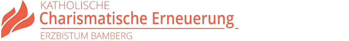 Logo und Schriftzug im Kopf der Homepage der Charismatischen Erneuerung (CE) im Erzbistum Bamberg